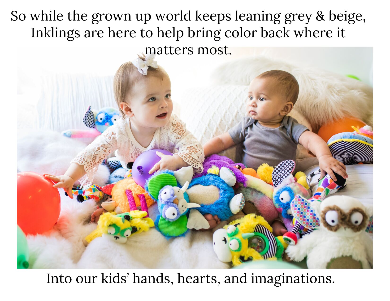 colorful plush toys and books for kids and babies